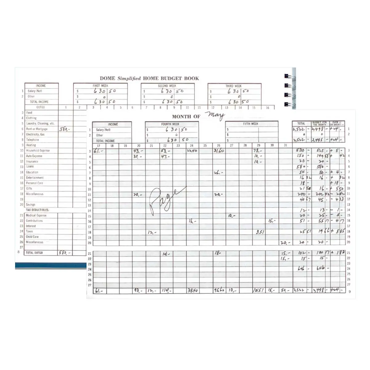 Dome Home Budget Book - Image 2