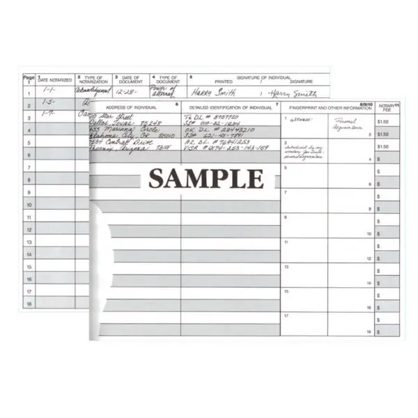 Dome Notary Public Record Book - Image 2