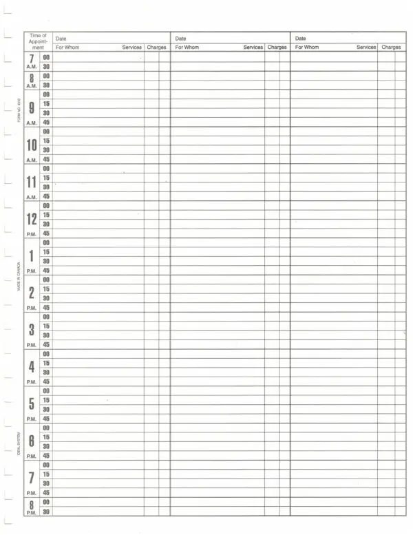 Ideal Daily Weekly Appointment Book - Tan - Image 2
