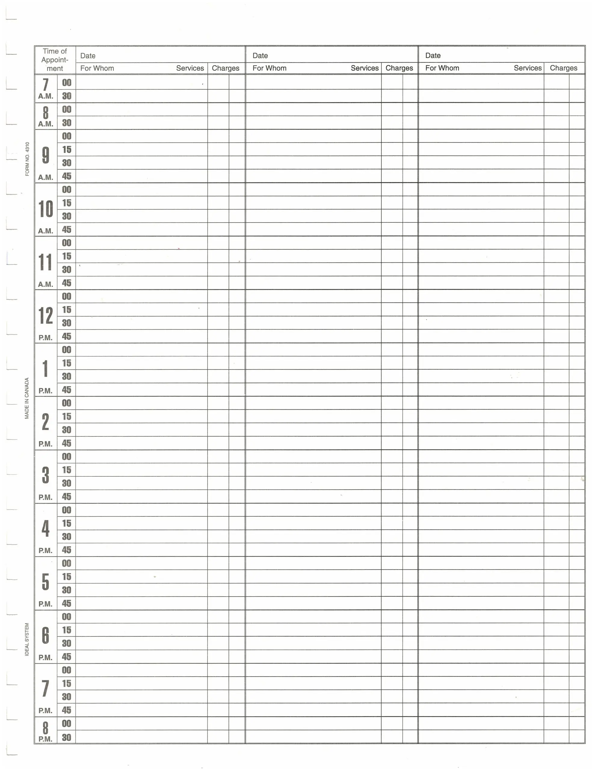 Ideal Daily Weekly Appointment Book - Tan - Image 2