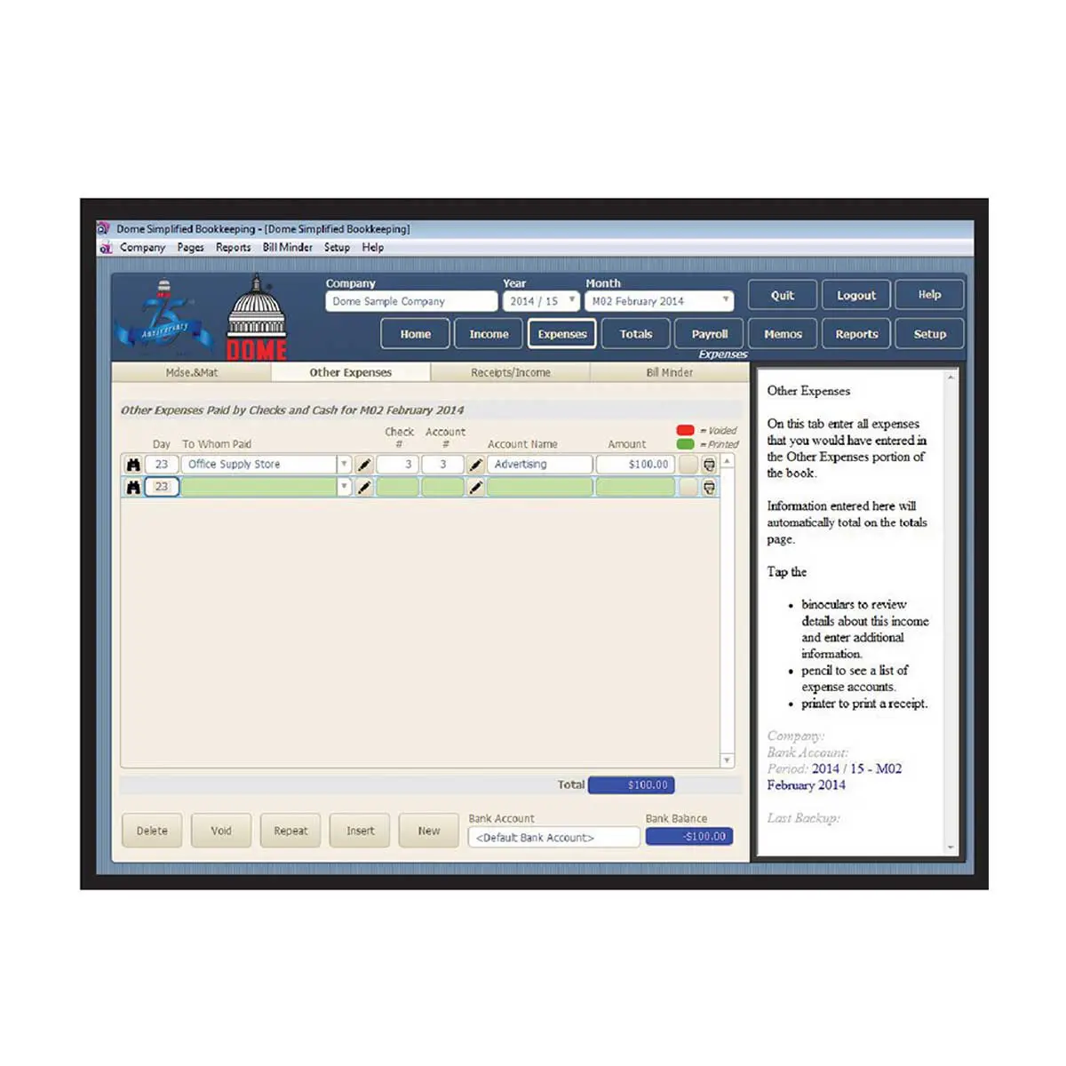Dome Simplified Bookkeeping Download - Image 2