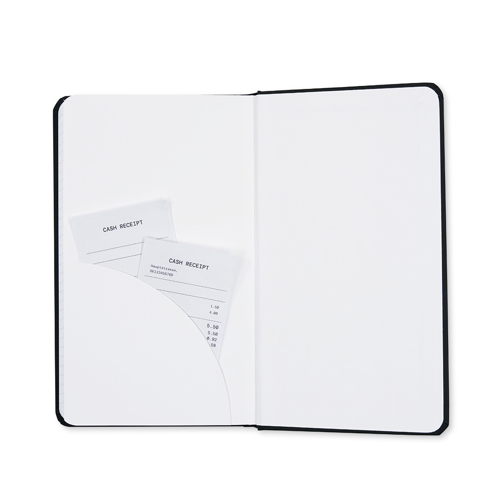 Dome Personal Journal – 5 x 8 Inch Softcover Black Lined Journal Notebook