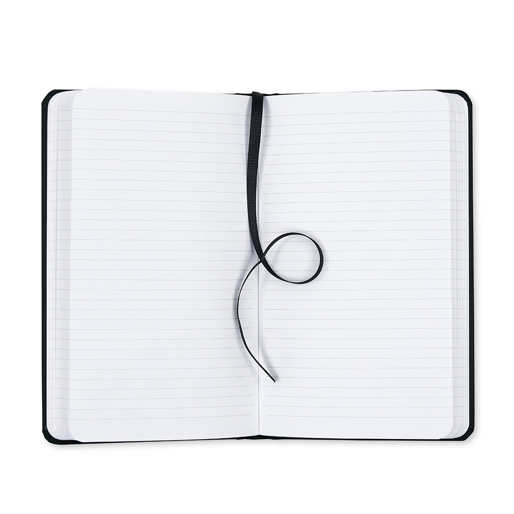 Dome Personal Journal – 5 x 8 Inch Softcover Black Lined Journal Notebook