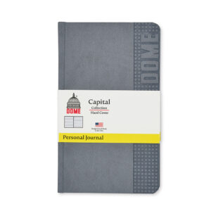 Dome Personal Journal Gray – 5 x 8 Inch Softcover Lined Journal Notebook