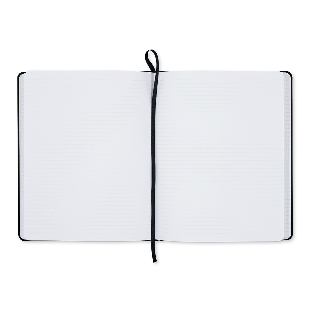 Dome Personal Journal – 8 x 10 Inch Hardcover Black Lined Journal Notebook