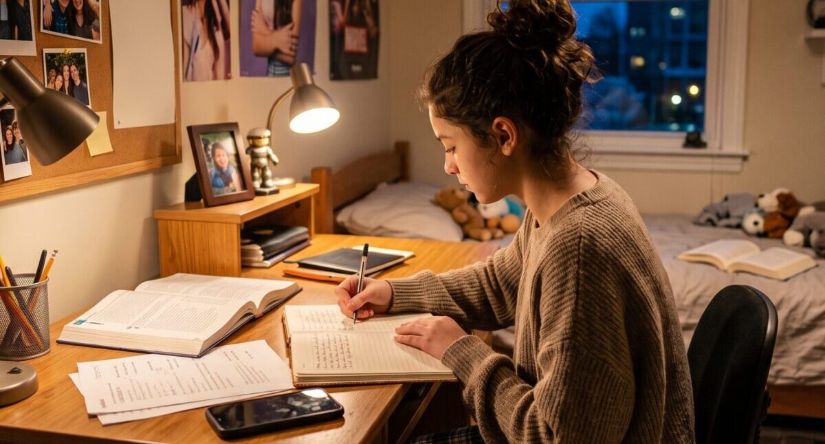 Middle School student journaling